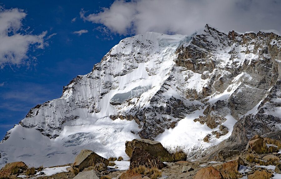 The west face of Huayna Potosi, 6,088 metres
