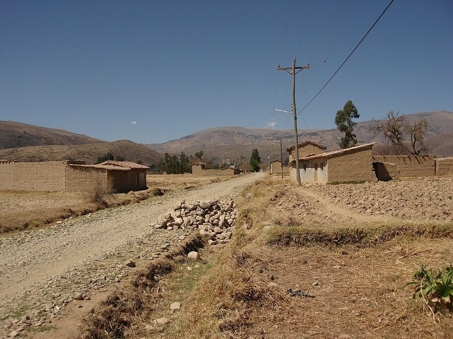 The town of Punata in the Cochabamba valley