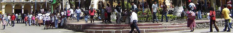 The town of Quillacollo near Cochabamba