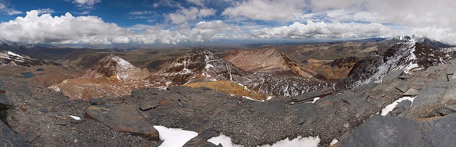 The Chacaltaya massif above La Paz, where the world's highest ski resort once operated