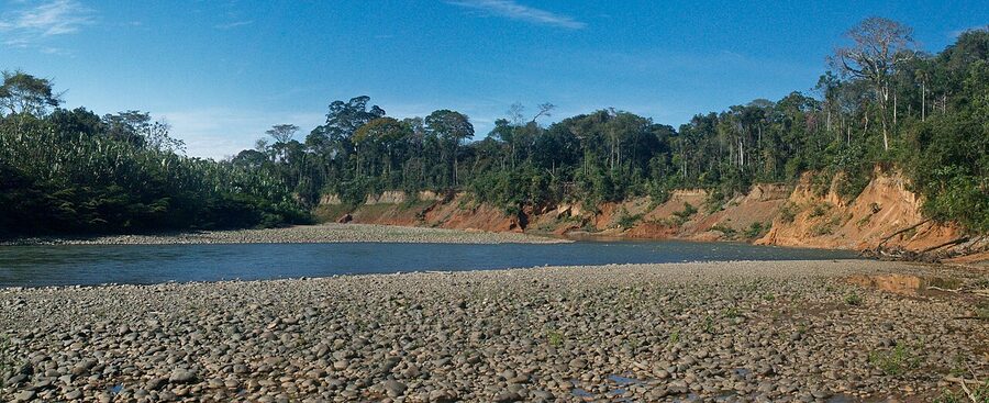 Cliffs of the Madidi River in Madidi National Park, Bolivia