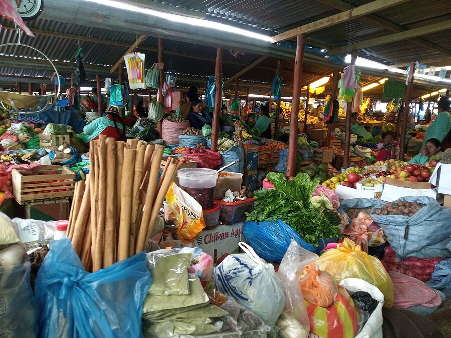 The Mercado Rodríguez in La Paz, a working food market