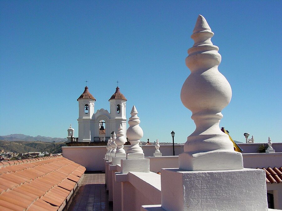 The view from the rooftop of San Felipe Neri church in Sucre