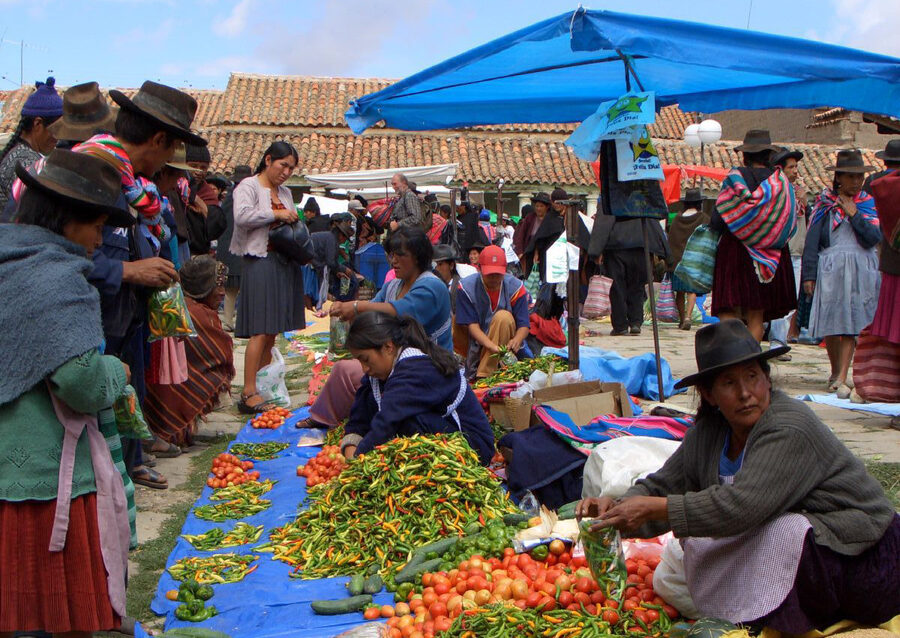The Sunday market at Tarabuco, near Sucre