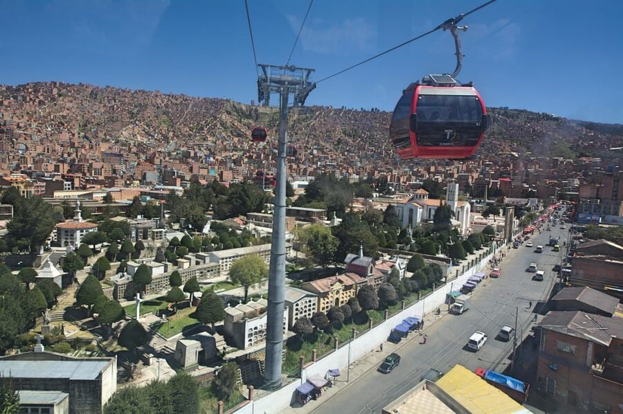 La Paz: Cable Car, Cemetery, Shaman, and El Alto Tour - Walking through El Alto beyond the cable-car station