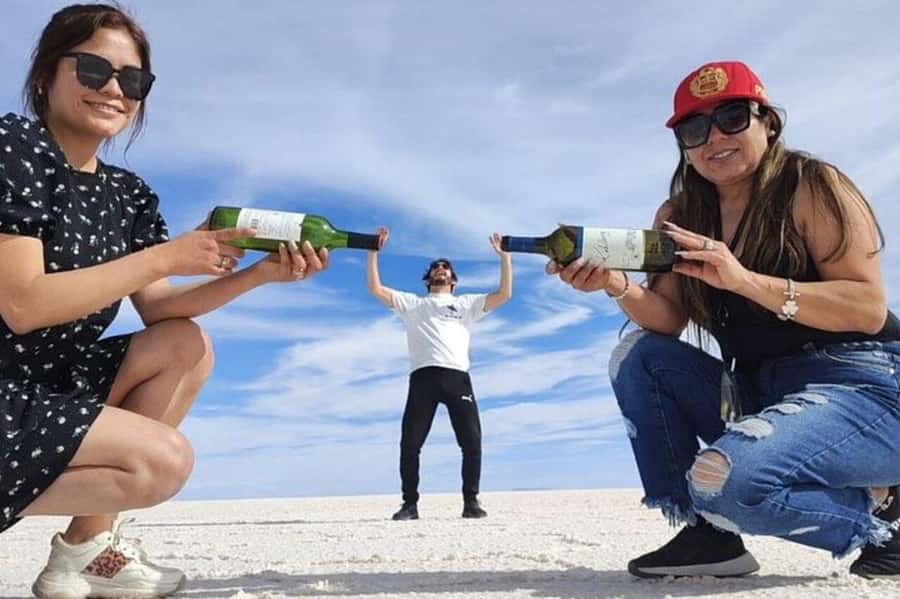 Uyuni: 3-Days Salt Flats and Desert Adventure Tour with Food - Polques hot springs and the Salvador Dali Desert