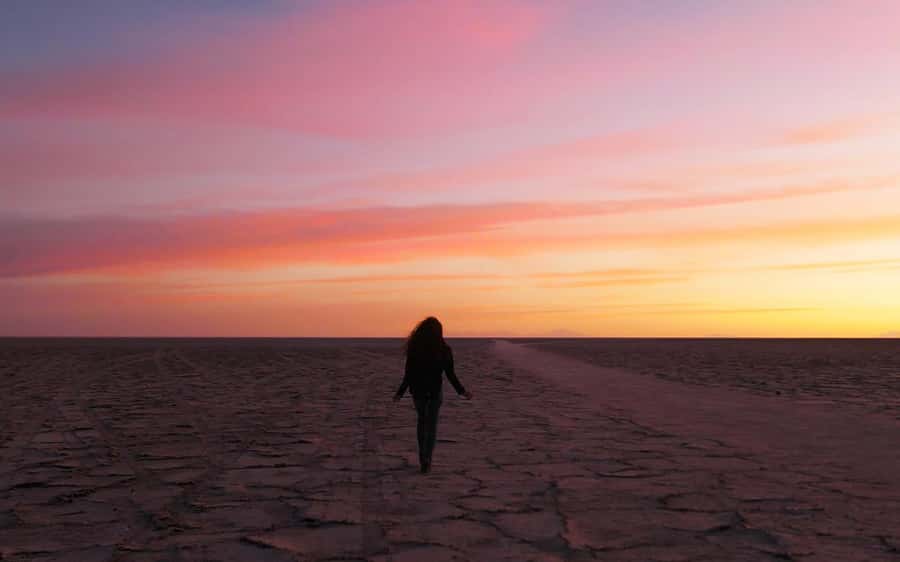 Uyuni: Salar de Uyuni Traditional Tour+Sunset Tour - Entering the salt flat at the Dakar monument