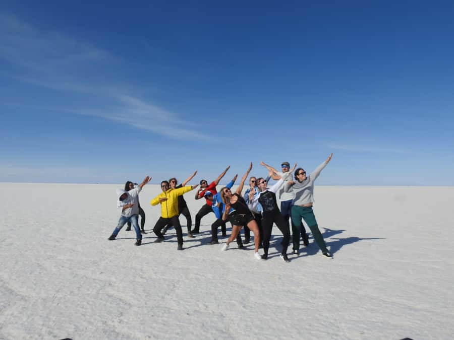 Uyuni: Uyuni Salt Flats and San Pedro de Atacama 3-Day Tour - Day 1: Trains, Salt Craft, and Sunset on the Flats