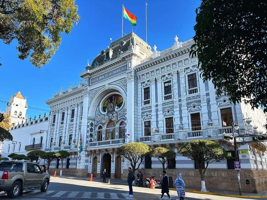 Walking tour in Sucre: History, Culture & Amazing Views - University Courtyards and the Old Colonial Tower