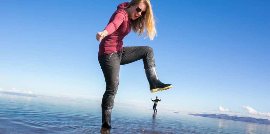 From Atacama | Uyuni salt flat 4 days the largest salt flat - Day 1: Lagoons, hot springs and Laguna Colorada