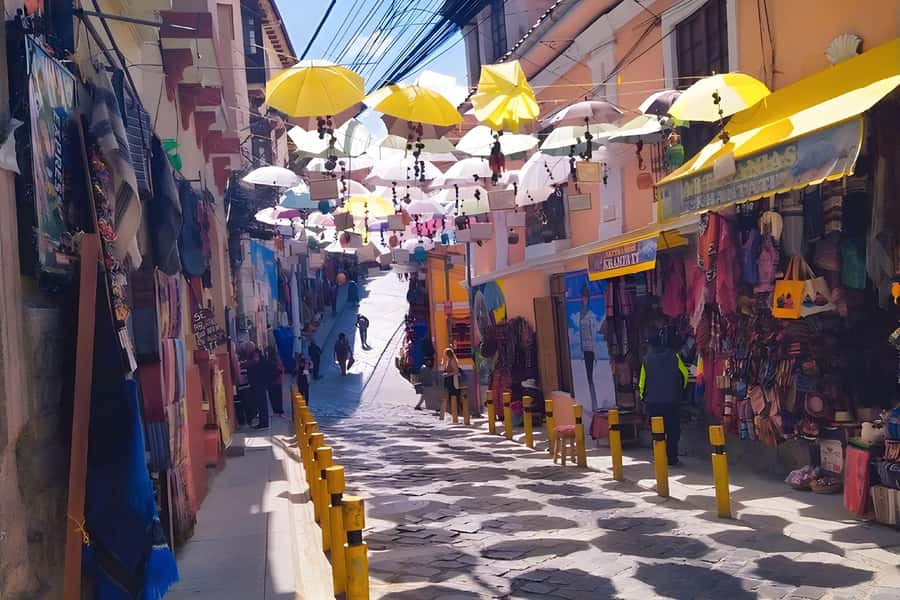 La Paz: Private City Tour Moon Valley Cable Cars PRIVATE CAR - A snack break, not a full meal