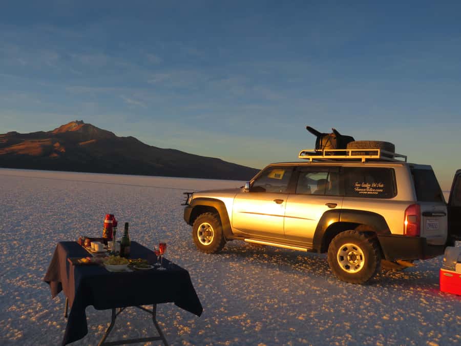 Uyuni: Full-Day Salt Flats Tour - Sunset, reflections, and the night sky